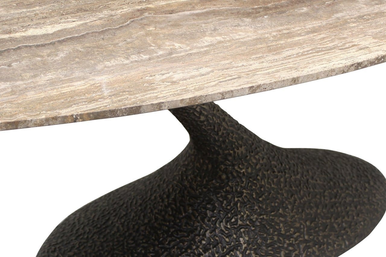 Richmond Interiors Eettafel Russo brown oval 235 Bruin Eettafel