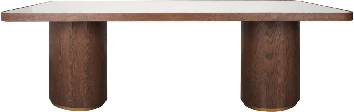 Richmond Interiors Eettafel Willox brown 235 including glass Bruin Eettafel