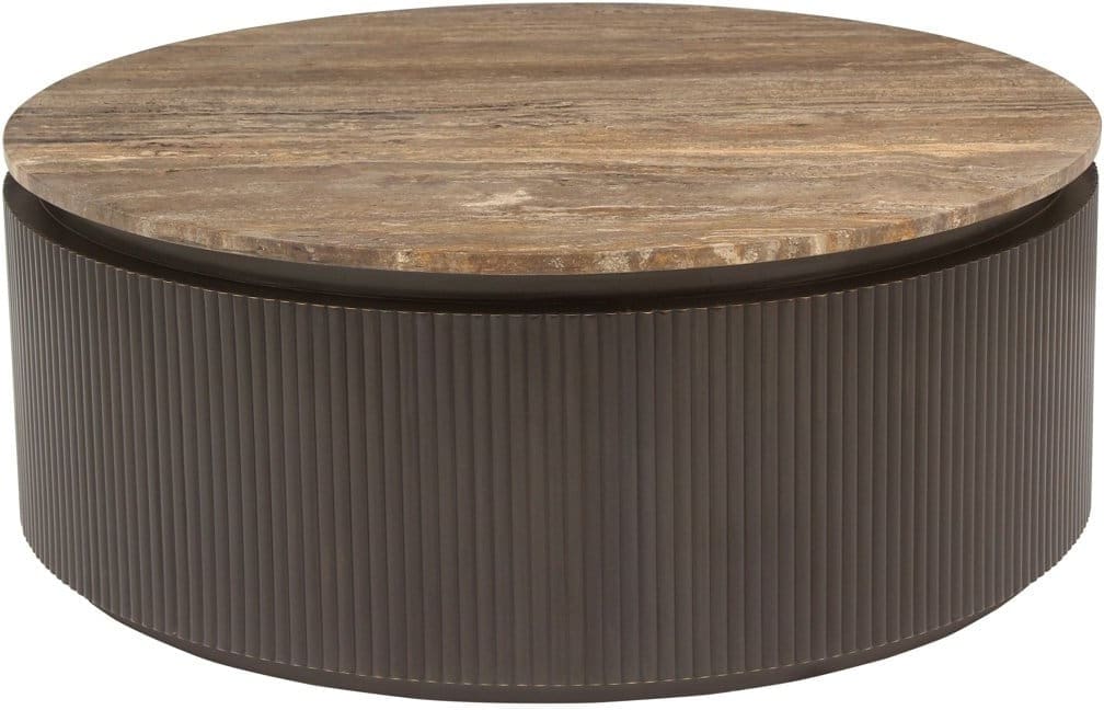 Richmond Interiors Salontafel Russo brown 90Ø Bruin Salontafel