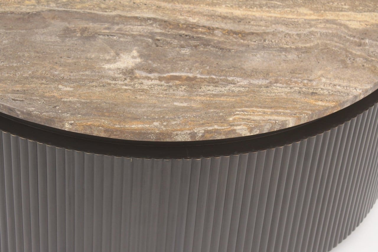Richmond Interiors Salontafel Russo brown 90Ø Bruin Salontafel