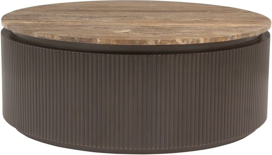 Richmond Interiors Salontafel Russo brown 90Ø Bruin Salontafel
