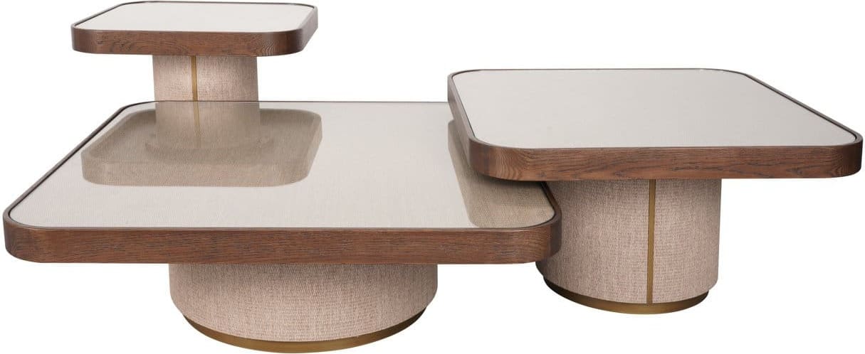 Richmond Interiors Salontafel Willox brown including glass Bruin Salontafel