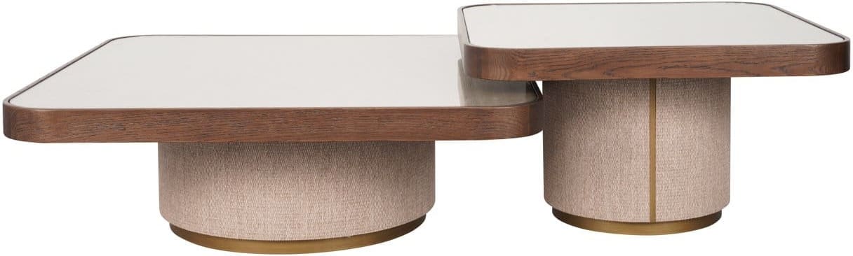 Richmond Interiors Salontafel Willox brown including glass Bruin Salontafel