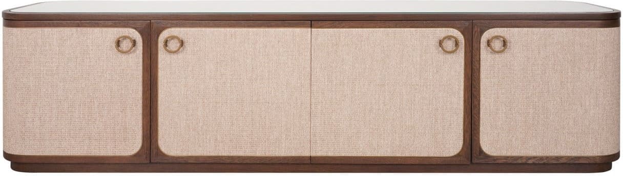 Richmond Interiors TV-meubel Willox brown 4-doors Bruin Tv-meubel|Tv-dressoir