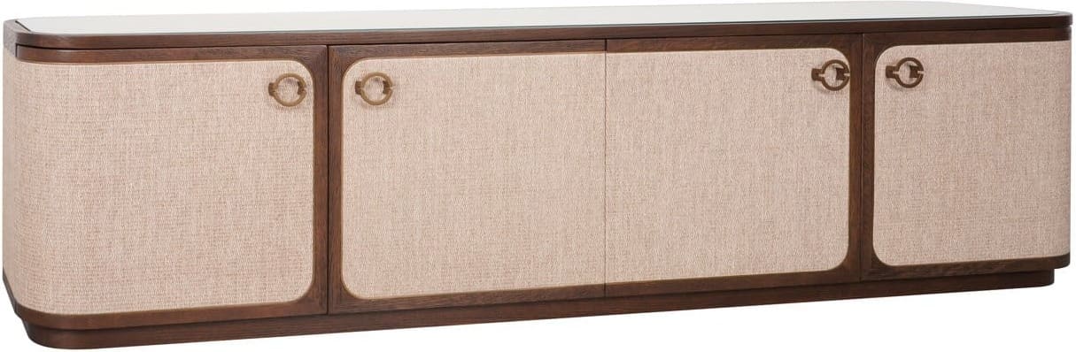 Richmond Interiors TV-meubel Willox brown 4-doors Bruin Tv-meubel|Tv-dressoir