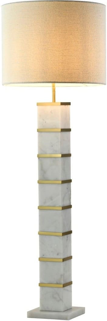 Richmond Interiors Vloerlamp Celinae white including lampshade Wit Lamp