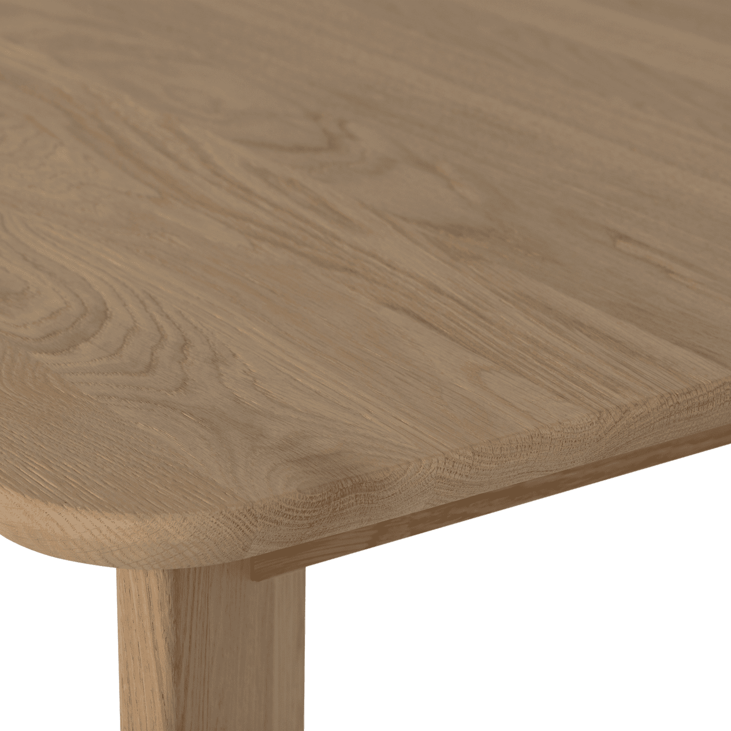 WOOOD Eettafel eettafel afgerond dl 180x100cm transparant Transparant