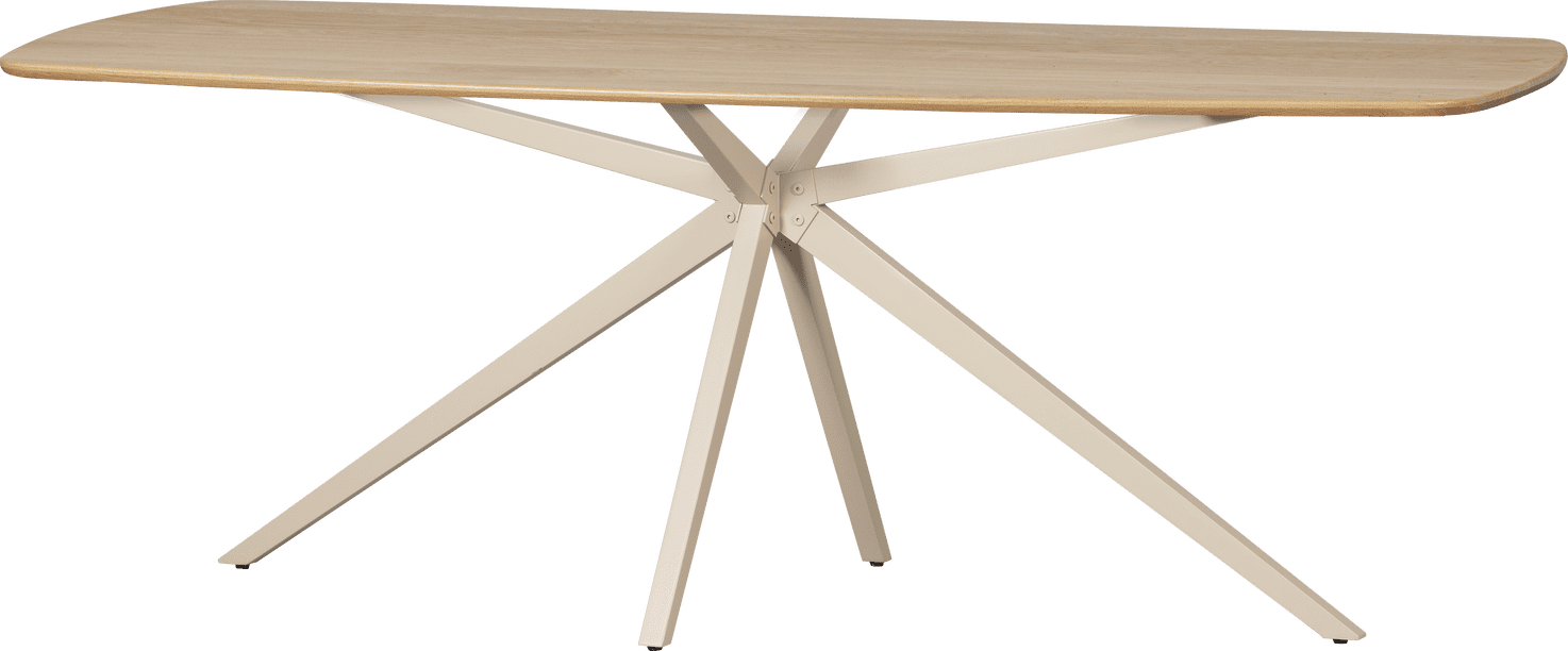 WOOOD Eettafel eettafel deens ovaal vj 220x100cm transparant Transparant