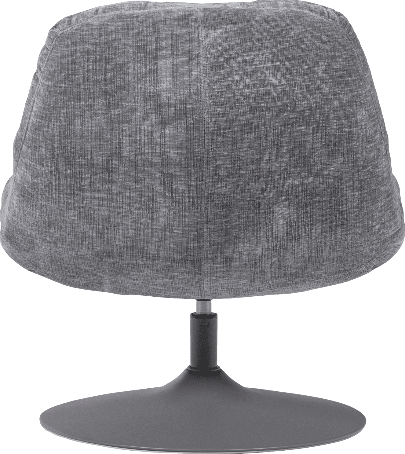 WOOOD Elvi draaifauteuil chenille structuur lichtgrijs Grijs Draaifauteuil