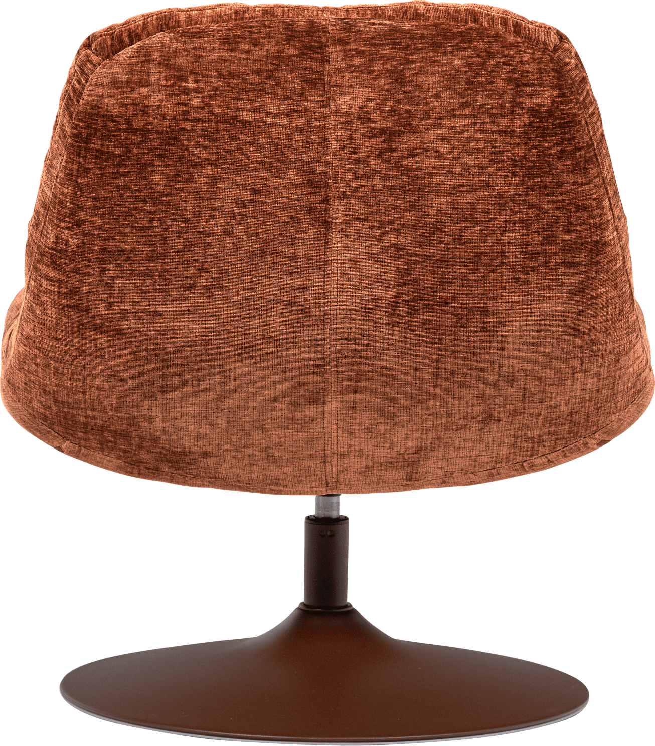 WOOOD Elvi draaifauteuil chenille structuur roestbruin Roestbruin Draaifauteuil