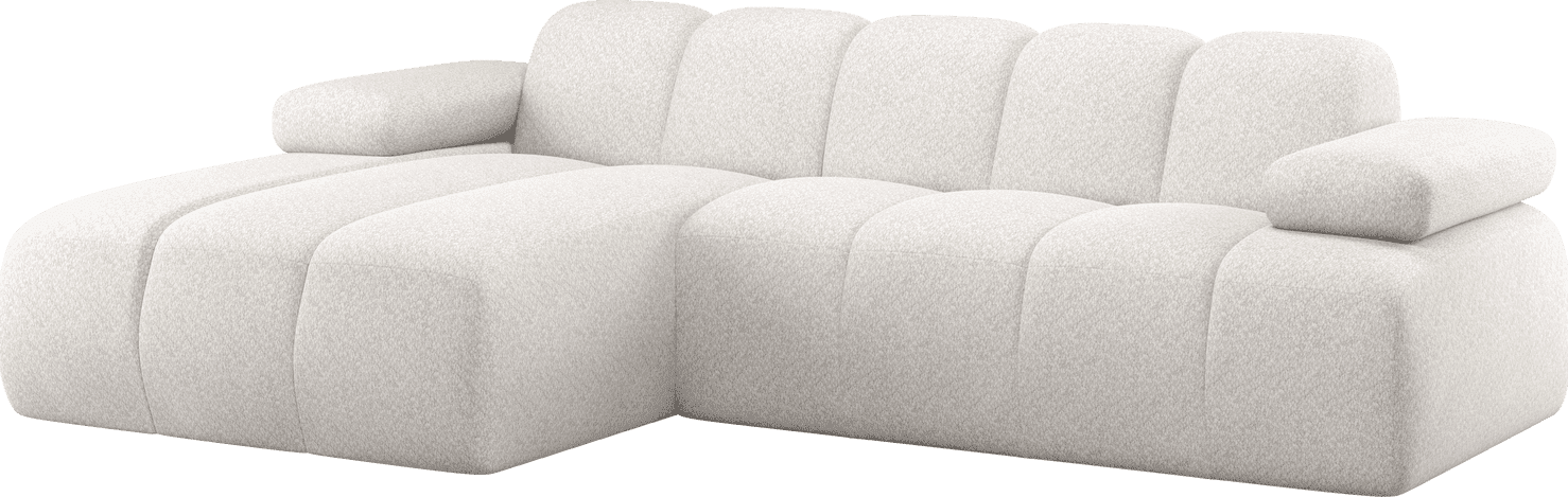 WOOOD Mojo chaise longue links wollig ecru Ecru