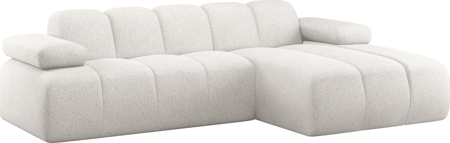 WOOOD Mojo chaise longue rechts wollig ecru Ecru