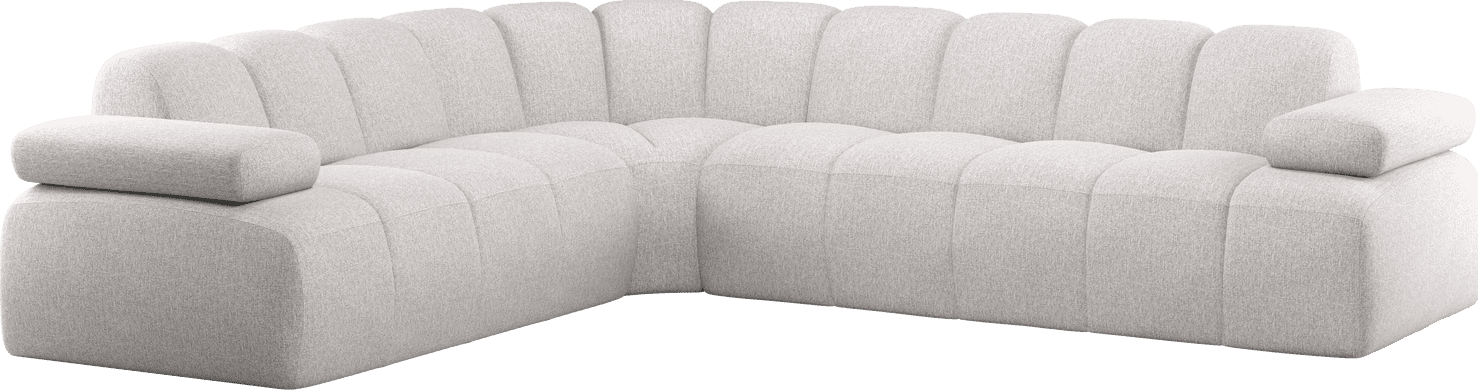 WOOOD Mojo hoekbank links boucle ecru melange Hoekbank