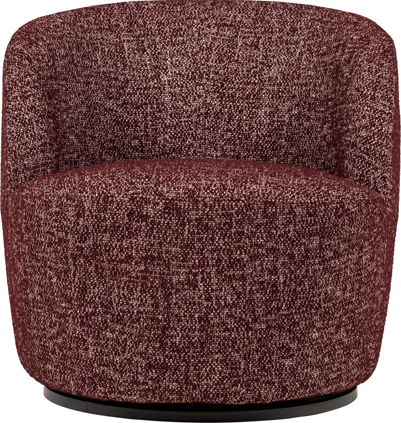WOOOD Serra draaifauteuil bordeauxrood melange Bordeaux Draaifauteuil