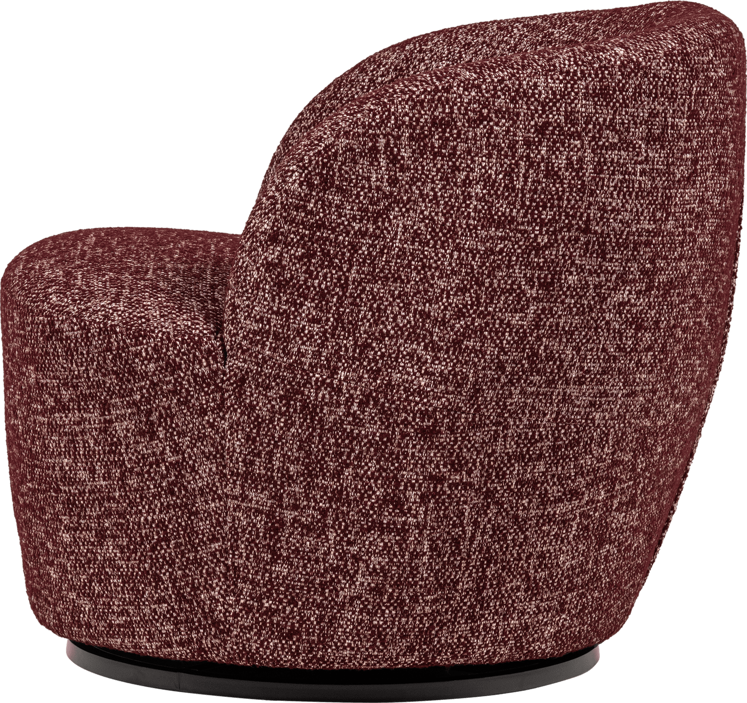 WOOOD Serra draaifauteuil bordeauxrood melange Bordeaux Draaifauteuil