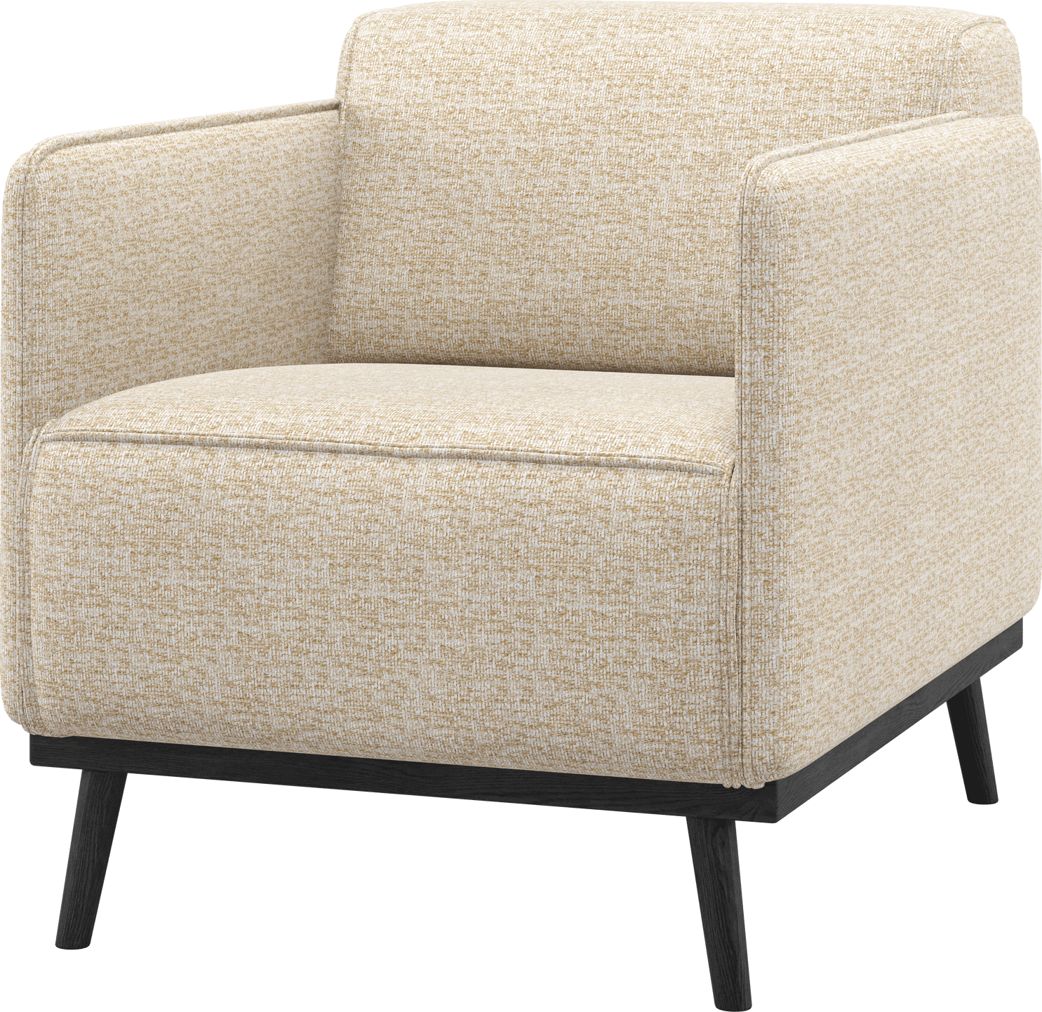 WOOOD Statement fauteuil met arm beige melange Beige Fauteuil