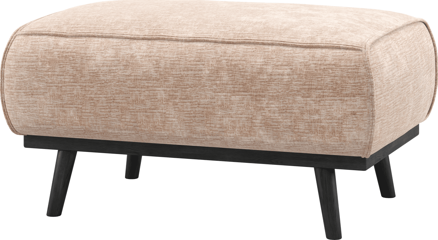 WOOOD Statement hocker chenille velvet naturel Naturel Hocker