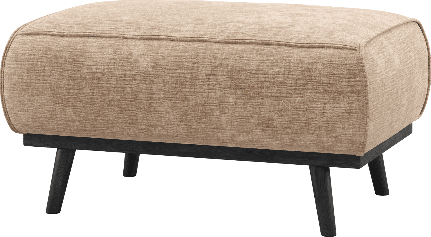WOOOD Statement hocker chenille velvet perzikroze Perzik roze Hocker