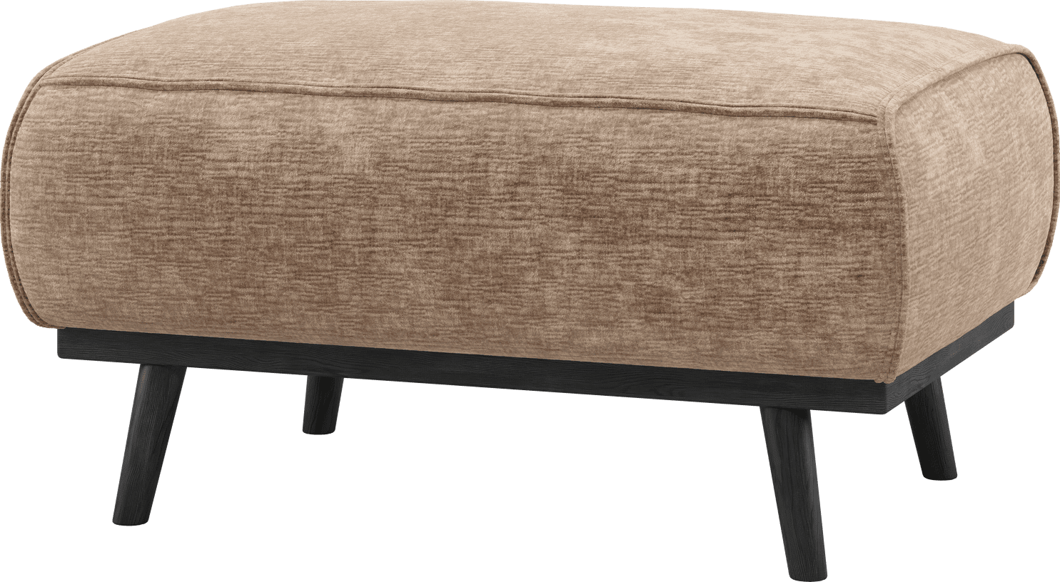 WOOOD Statement hocker chenille velvet taupe Taupe Hocker