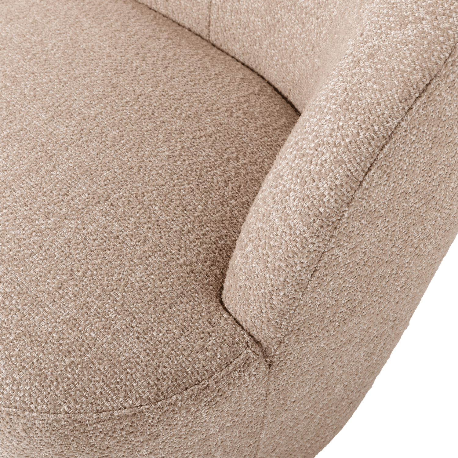 WOOOD Serra draaifauteuil naturel melange Naturel melange Draaifauteuil