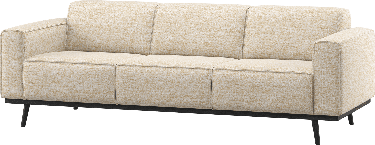 WOOOD Statement 3-zitsbank 230cm beige melange Beige 3-zitsbank