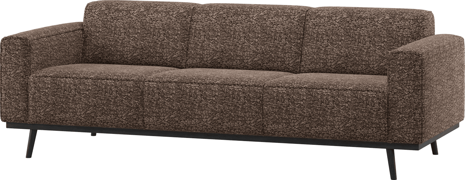 WOOOD Statement 3-zitsbank 230cm bruin melange Bruin melange 3-zitsbank