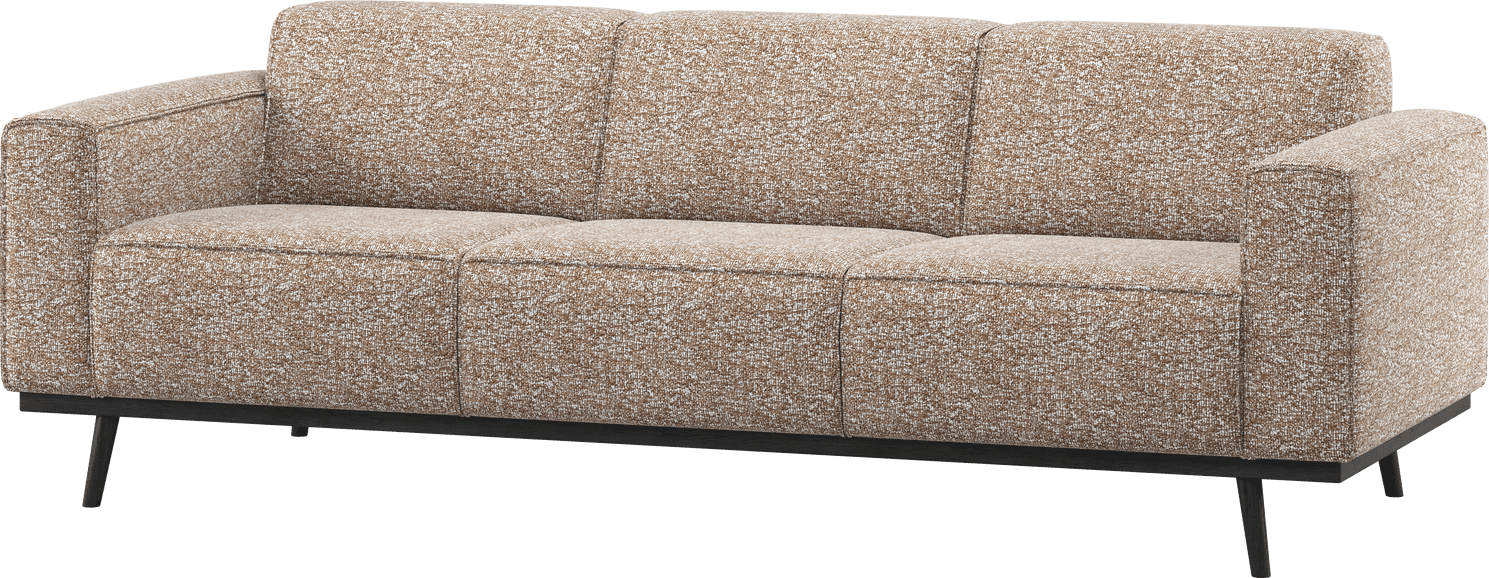 WOOOD Statement 3-zitsbank 230cm lichtbruin melange Lichtbruin melange 3-zitsbank