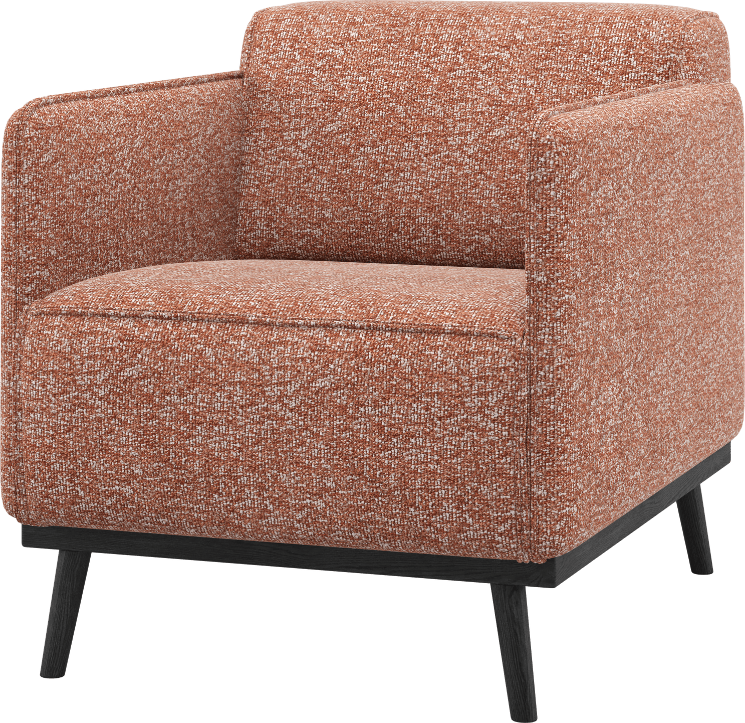 WOOOD Statement fauteuil met arm terra melange  Fauteuil