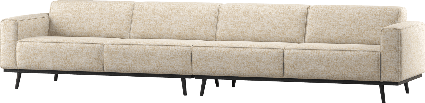 WOOOD Statement xl 4-zitsbank 372cm beige melange Beige 4-zitsbank