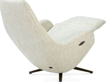 Xooon Arco relax-fauteuil - 1 motor - verstelbare hoofdsteun - stof Luton - groen Groen Fauteuil