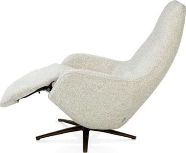 Xooon Arco relax-fauteuil - 1 motor - verstelbare hoofdsteun - stof Luton - inclusief accu - groen Groen Fauteuil