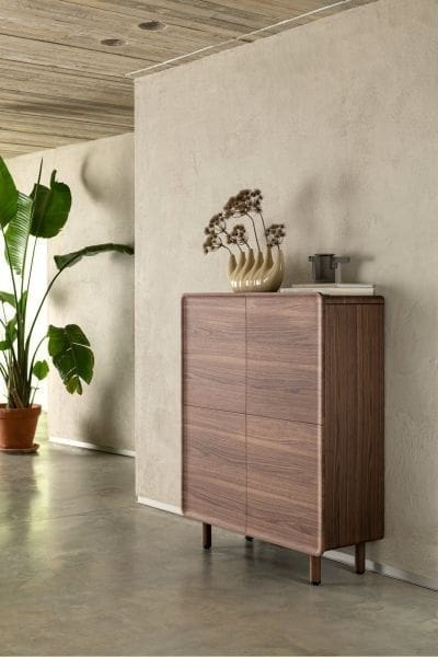 Xooon Brianza bergkast 110 cm - 4-deuren Bruin Kast