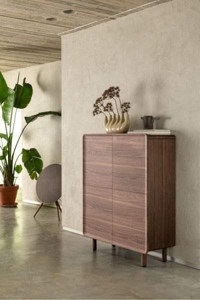 Xooon Brianza bergkast 110 cm - 4-deuren Bruin Kast
