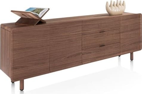 Xooon Brianza dressoir 235 cm - 3-deuren + 3-laden Bruin Dressoir