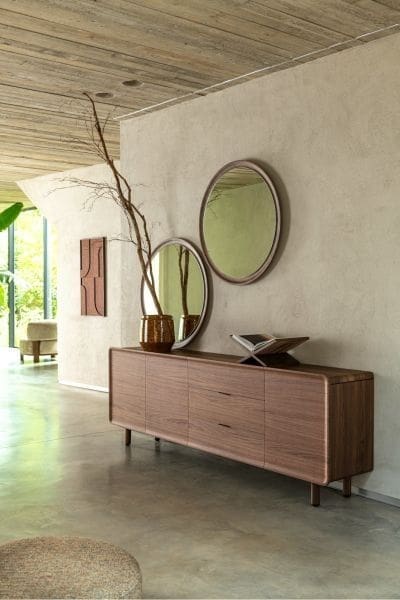 Xooon Brianza dressoir 235 cm - 3-deuren + 3-laden Bruin Dressoir