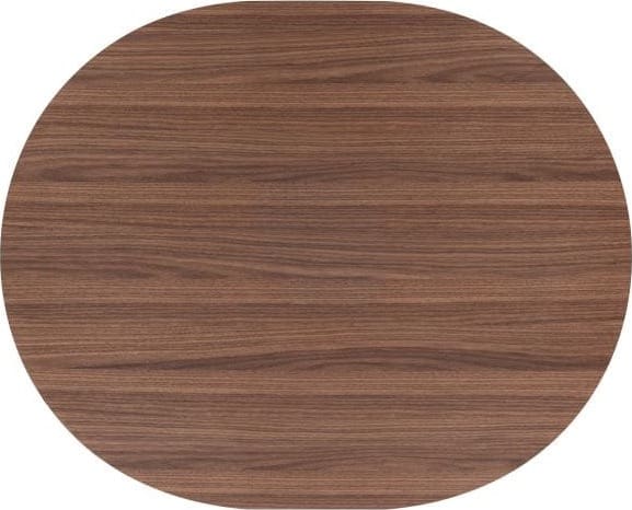 Xooon Brianza eetkamertafel 150 x 120 cm - walnoot fineer - creme Beige|Wit Eettafel