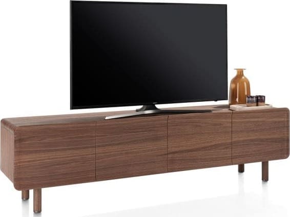 Xooon Brianza lowboard 210 cm - 4-deuren Bruin Tv-meubel|Tv-dressoir