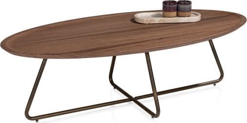 Xooon Brianza salontafel 130 x 65 cm Bruin Bijzettafel