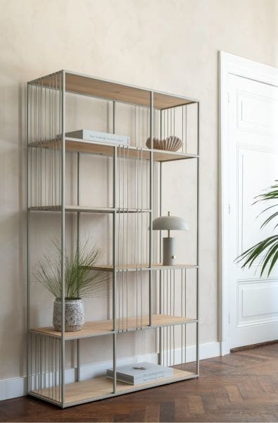 Xooon Niora bank 160x43cm - massief eiken - houten pootjes - inclusief kussen Beige|Wit Eetkamerstoel