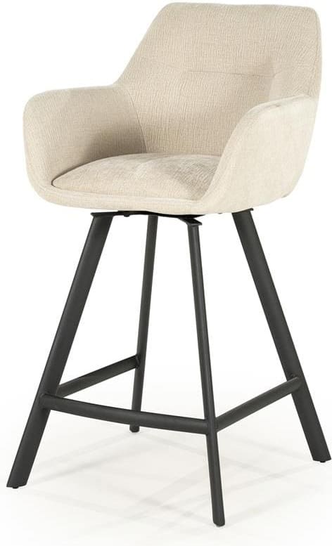 Barstoel Bliss Eetkamerstoel Armstoel - Beige By-Boo Barstoel 250180