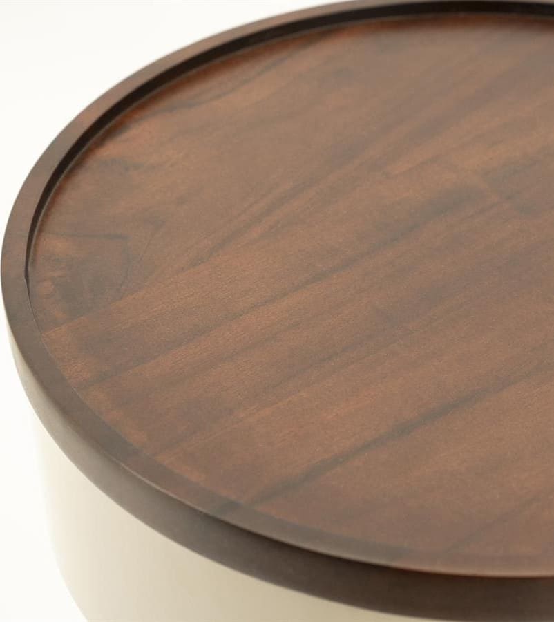 Bijzettafel Tondo - Taupe By-Boo Bijzettafel 250338