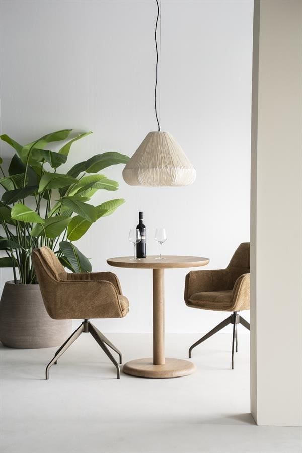 Bistrotafel Florent Rond - Lichtbruin Eleonora Eettafel 96543