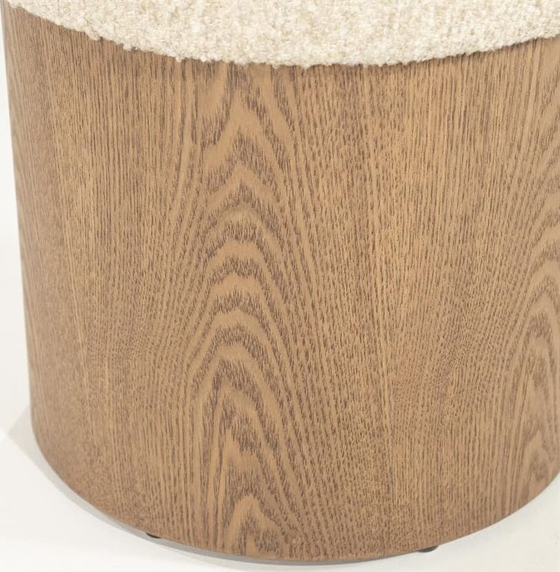 Poef George - Beige Flou Eleonora Poef 96440