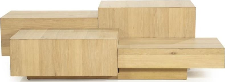 Salontafel Quinten Rechthoekig - Naturel Eleonora Salontafel 96388