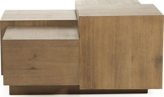 Salontafel Quinten Vierkant - Bruin Eleonora Salontafel 96387