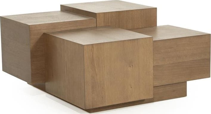 Salontafel Quinten Vierkant - Bruin Eleonora Salontafel 96387