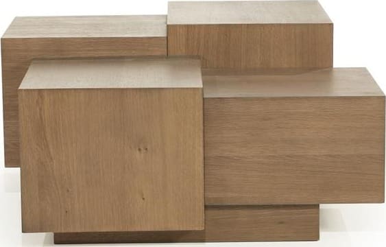 Salontafel Quinten Vierkant - Bruin Eleonora Salontafel 96387