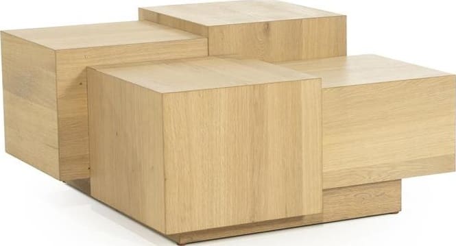 Salontafel Quinten Vierkant - Naturel Eleonora Salontafel 96386