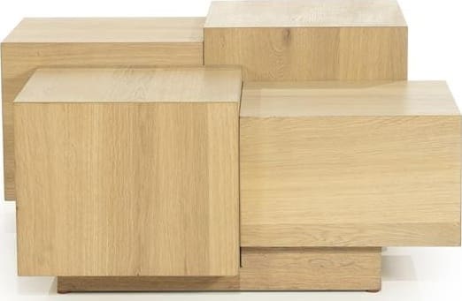 Salontafel Quinten Vierkant - Naturel Eleonora Salontafel 96386