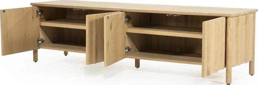 TV Meubel Jake 4 Drs. - Naturel Eleonora Tv-meubel|Tv-dressoir 96404